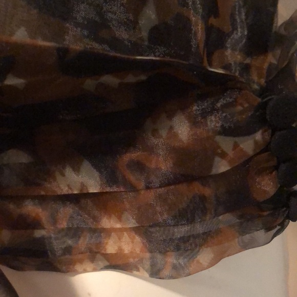 💞ZARA - NWT Sheer Wrap Top (L) - Picture 8 of 15